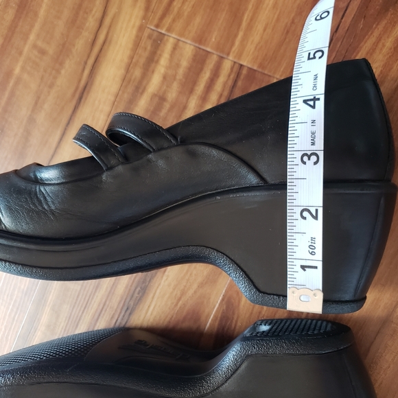 Dansko Babette Black Mary Jane Wedge Clog Shoes EU 40 - Picture 9 of 13